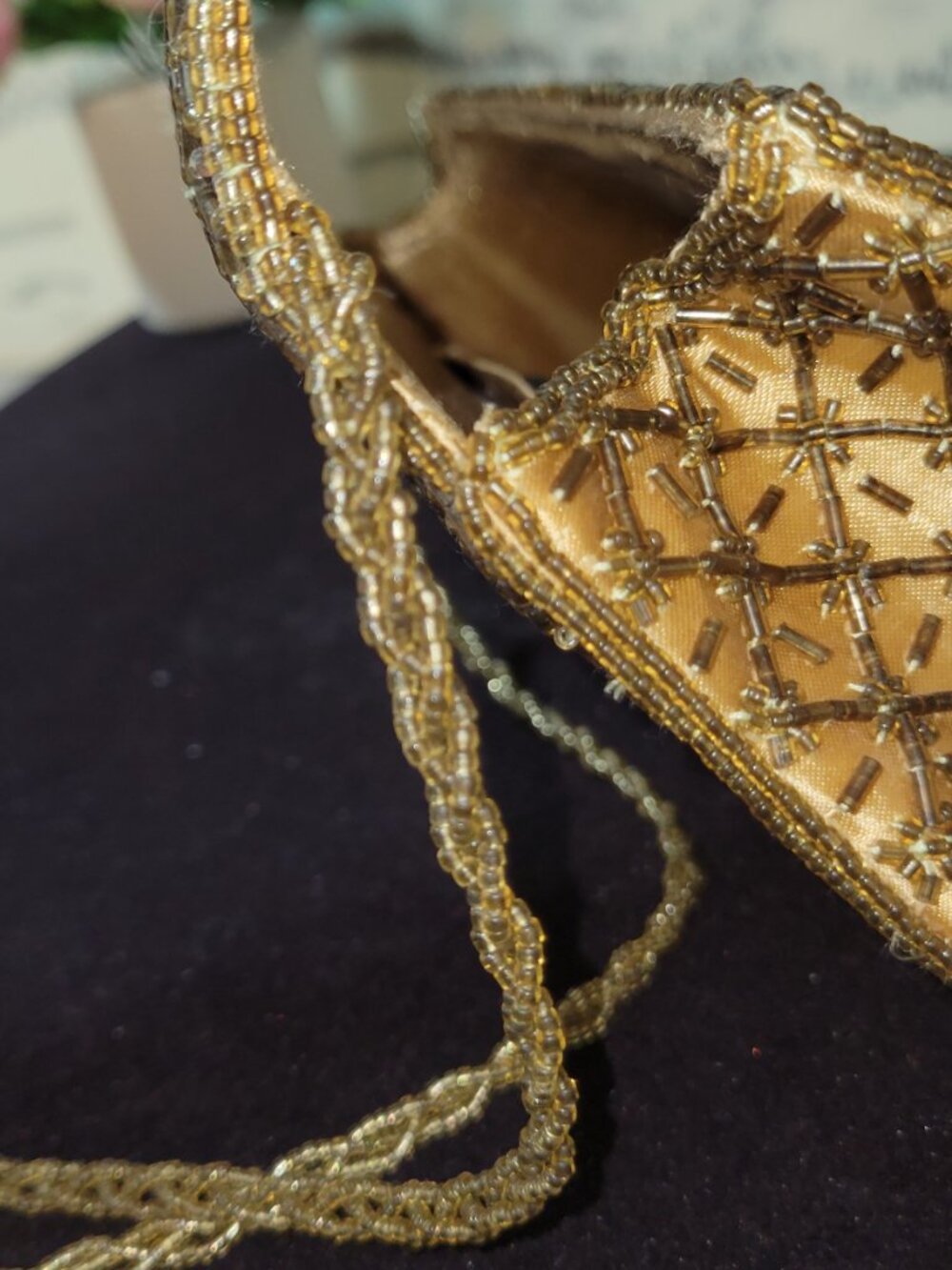 Carlo Fellini Gold-Tone Clutch with Strap and Textile & Bead-Embroidered Clutch - Picture 15 of 16